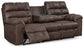 Derwin Reclining Sofa w/ Drop Down Table