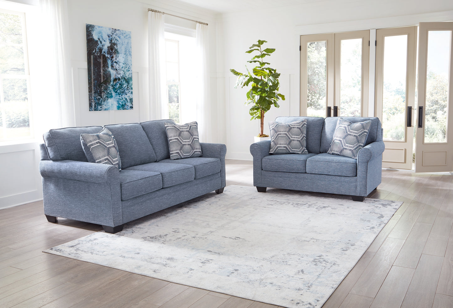 Carissa Manor Sofa and Loveseat