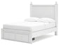 Mollviney Full Panel Storage Bed with Dresser and 2 Nightstands