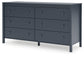 Simmenfort Twin Panel Headboard with Dresser and 2 Nightstands