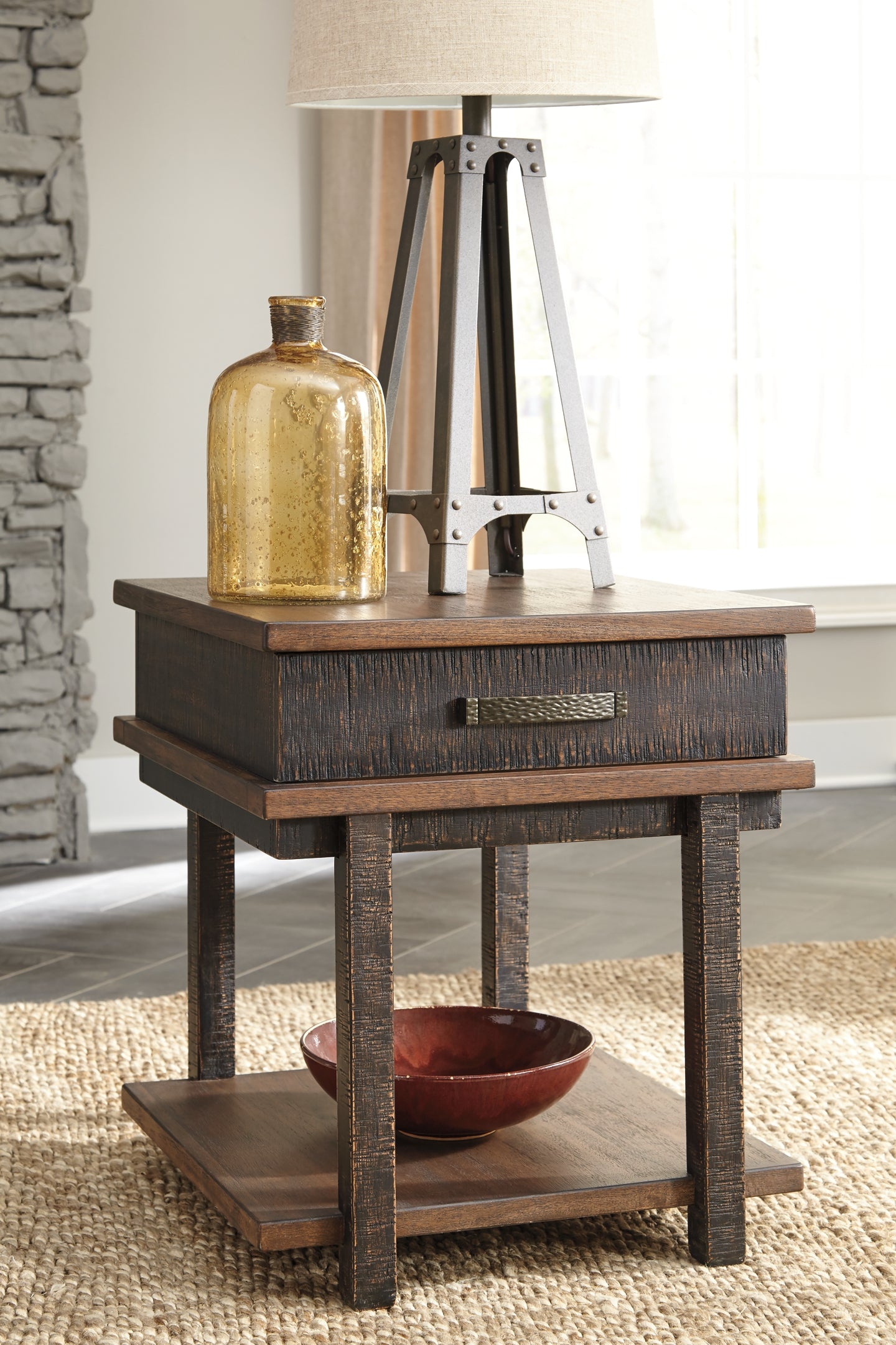 Ashley rectangular on sale end table