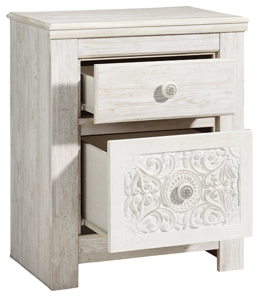 Paxberry Two Drawer Night Stand