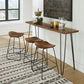 Wilinruck Counter Height Dining Table and 3 Barstools