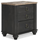 Nanforth Two Drawer Night Stand