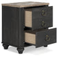 Nanforth Two Drawer Night Stand