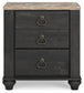 Nanforth Two Drawer Night Stand