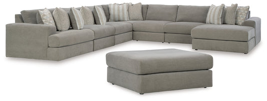 Avaliyah 7-Piece Sectional with Ottoman